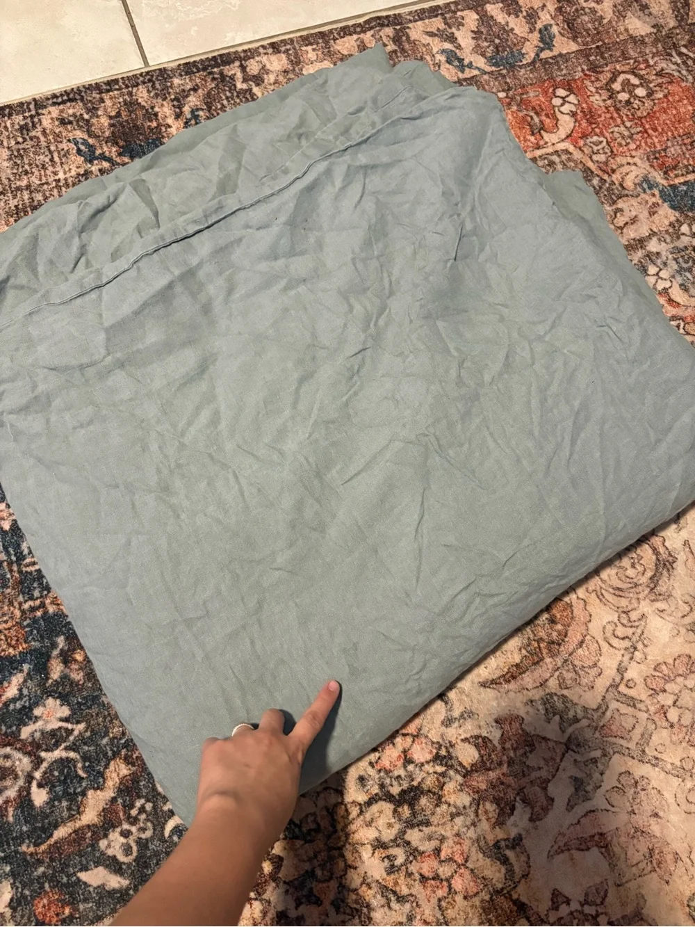 Quince KING 100 Linen Duvet Cover, fitted AND flat sheet set in gray